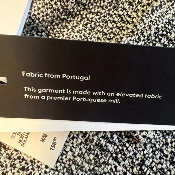 NWT! ARITZIA Babaton Frances Black White Tweed Jacket Blazer Buttons Size M - Picture 11 of 13